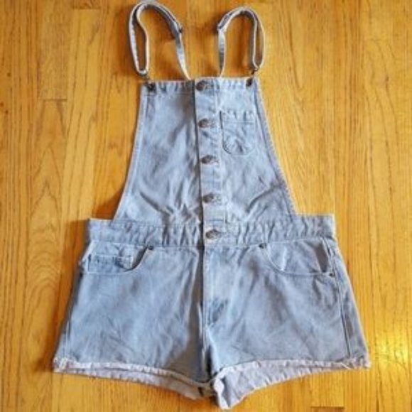Forever 21 Denim - Denim Overalls Shortalls Light Wash